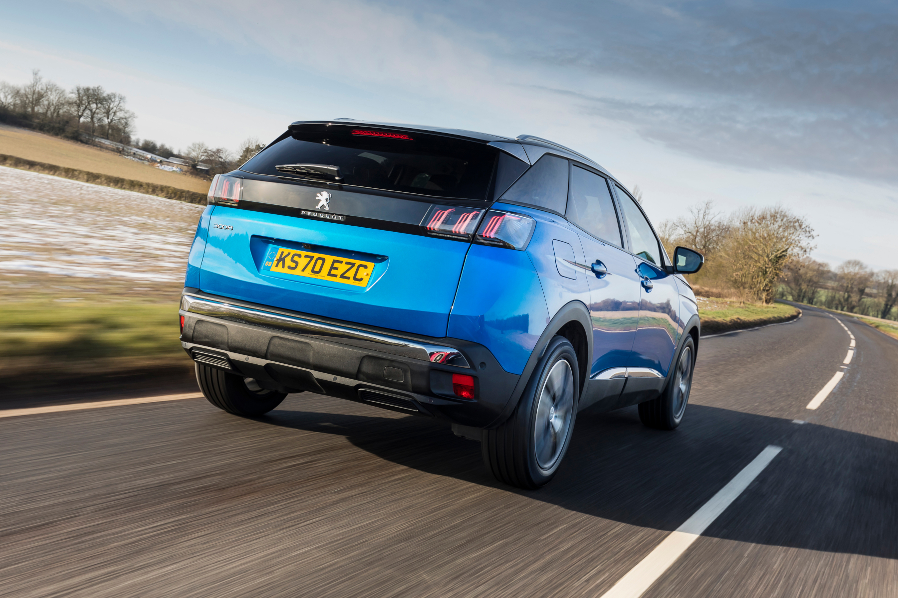 Peugeot 3008 Review 2022 Driving Rear
